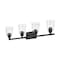 Z-Lite Bohin 4 Light Vanity, Matte Black And Clear Seedy 464-4V-MB - alternate 3